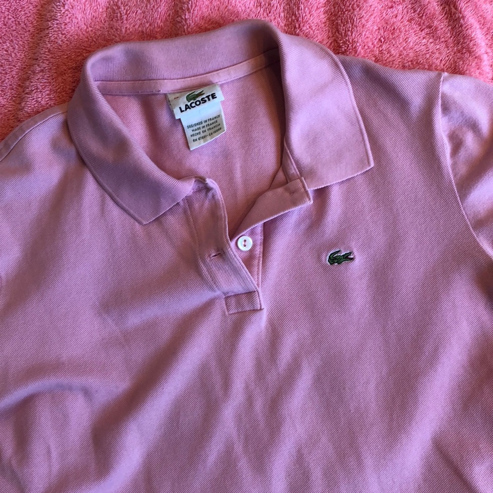 Pink polo shirt